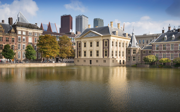 View of the King’s Office, the Mauritshuis and the prime minister’s office.